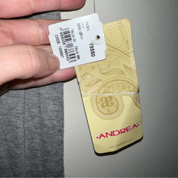 ANDREA Gray Lace-Up casual Dress pink emu grommets new net short sleeve - Picture 3 of 9